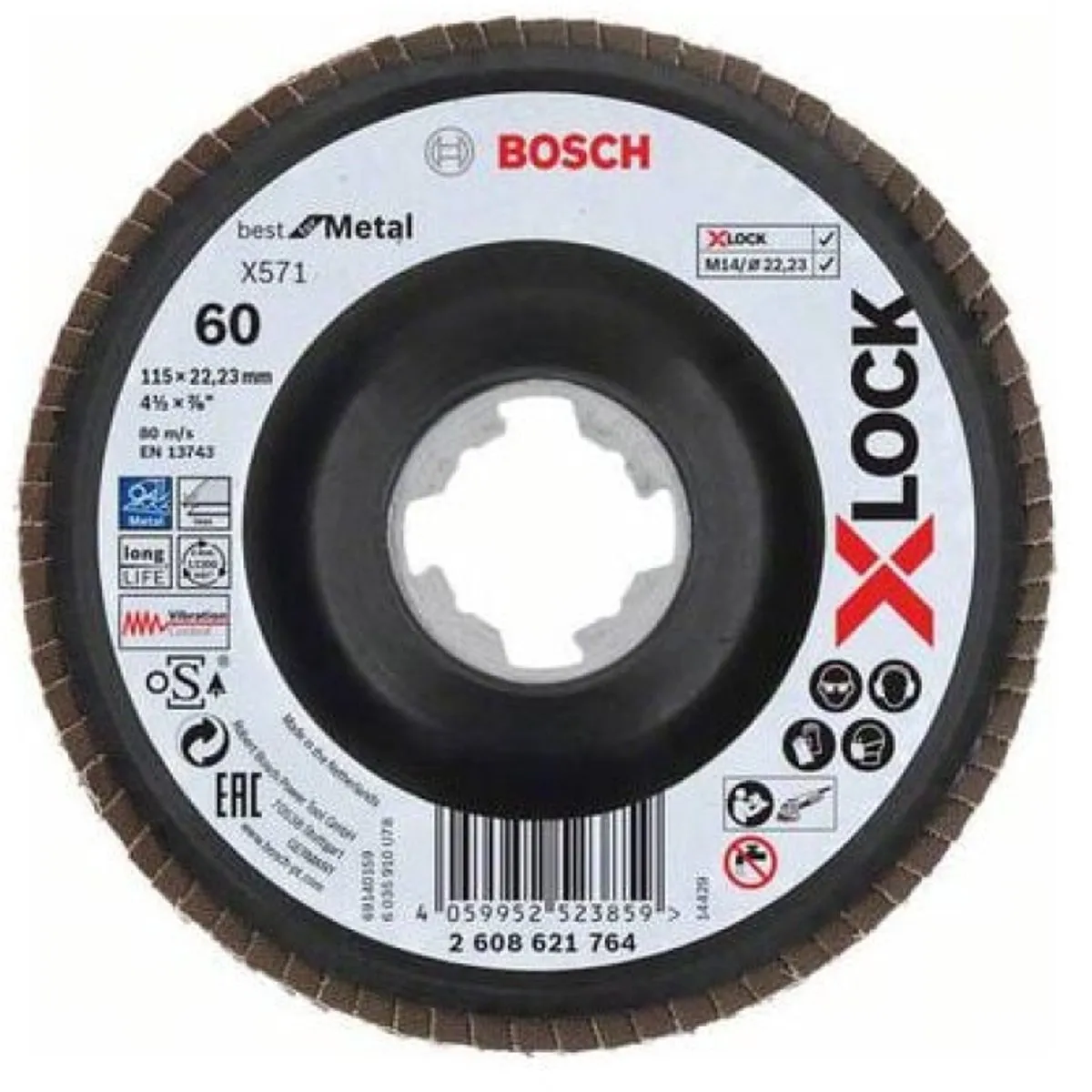 Bosch Professional PRO X571 X-Lock Lamellenschijf 115mm G60