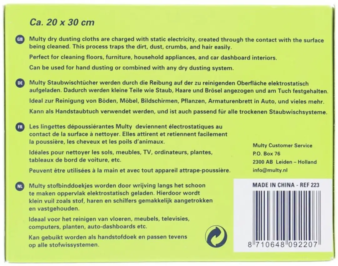 Metaltex Multy Stofdoekjes - 20 Stuks - afbeelding 2 van 6