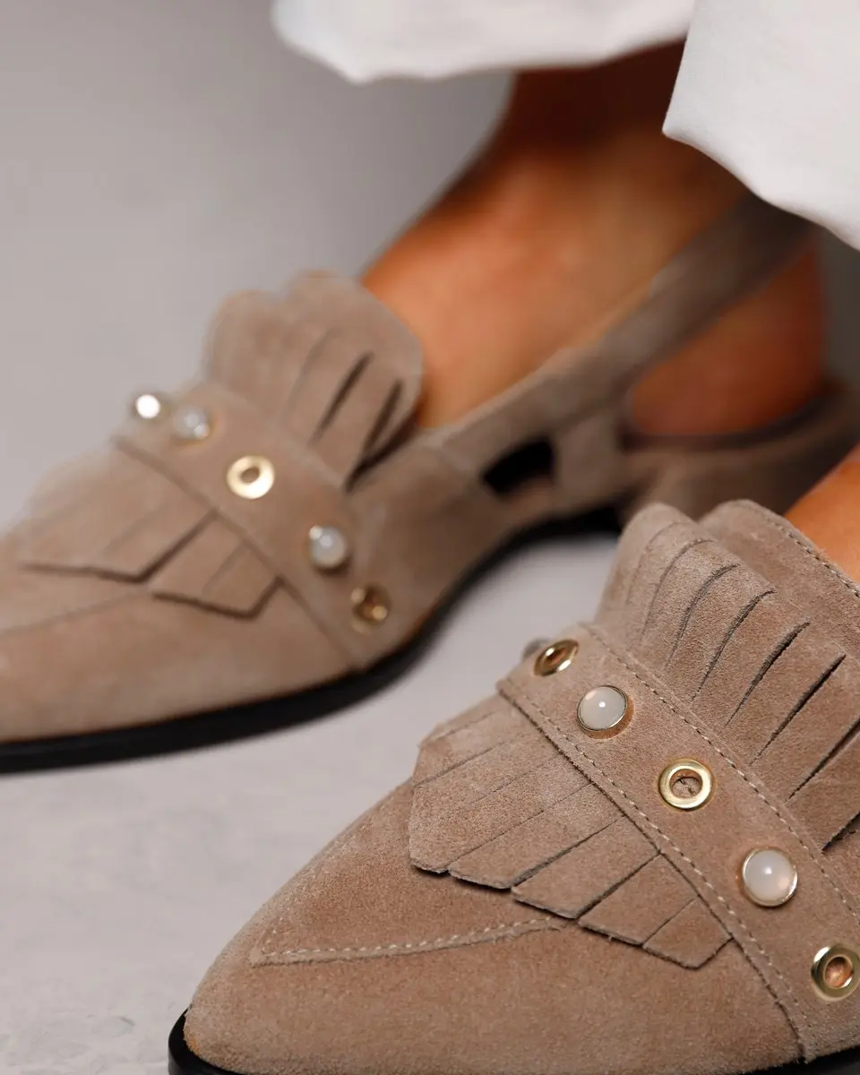 VIA VAI Jazz Tammi Slingbacks - Lichtbruin - Maat 41 - afbeelding 6 van 6