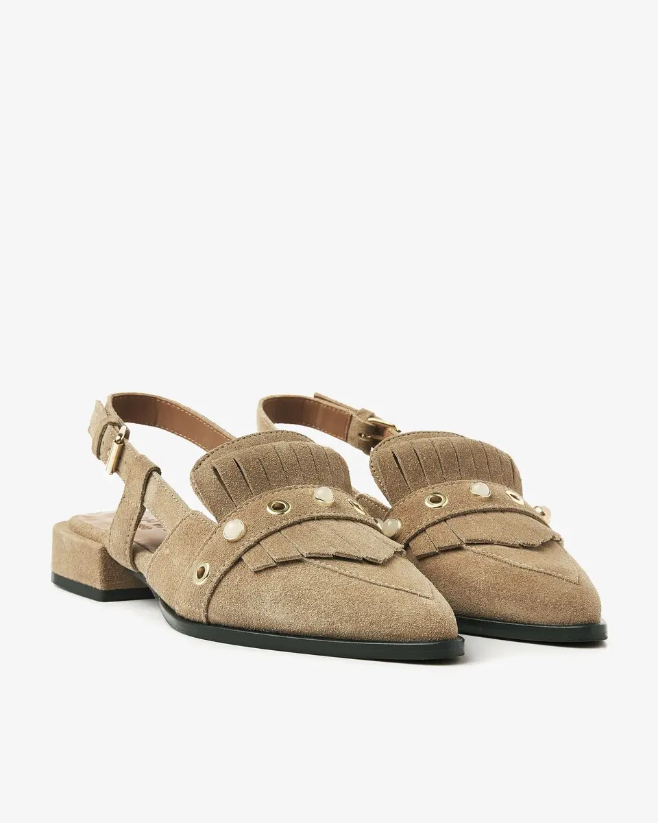 VIA VAI Jazz Tammi Slingbacks - Lichtbruin - Maat 41 - afbeelding 2 van 6