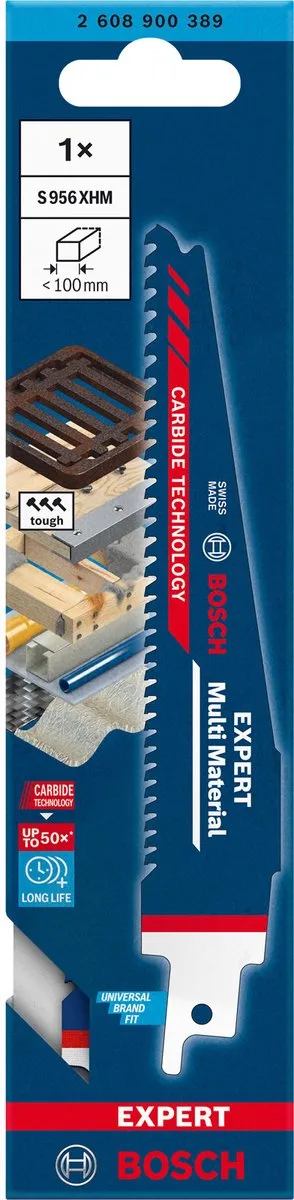 Bosch Professional Expert Multi Material 956 XHM Reciprozaagblad 2608900389 - Metaal