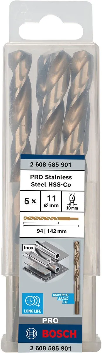 Bosch Professional ST. LINE 11mm HSS-CO Boorbit - 5 Stuks