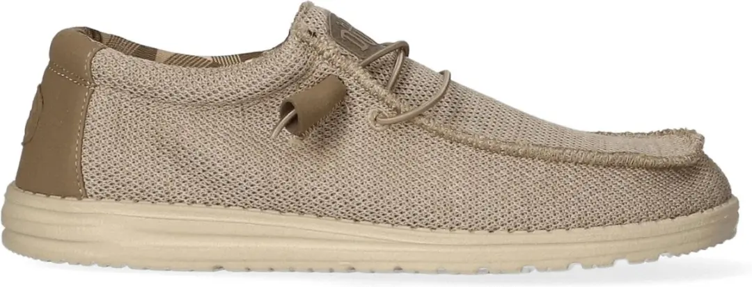 HEYDUDE Wally Sox Heren Instappers Beige Maat 41