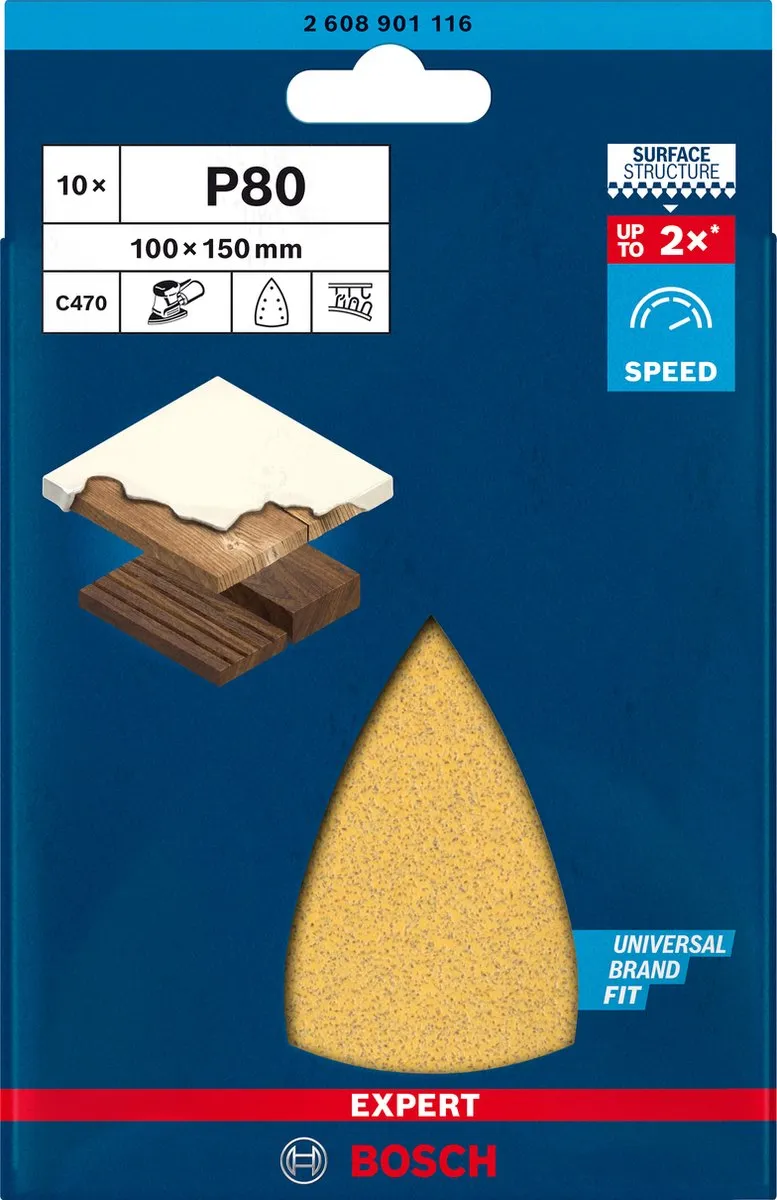 Bosch Professional Expert C470 Schuurpapier - 10 Stuks
