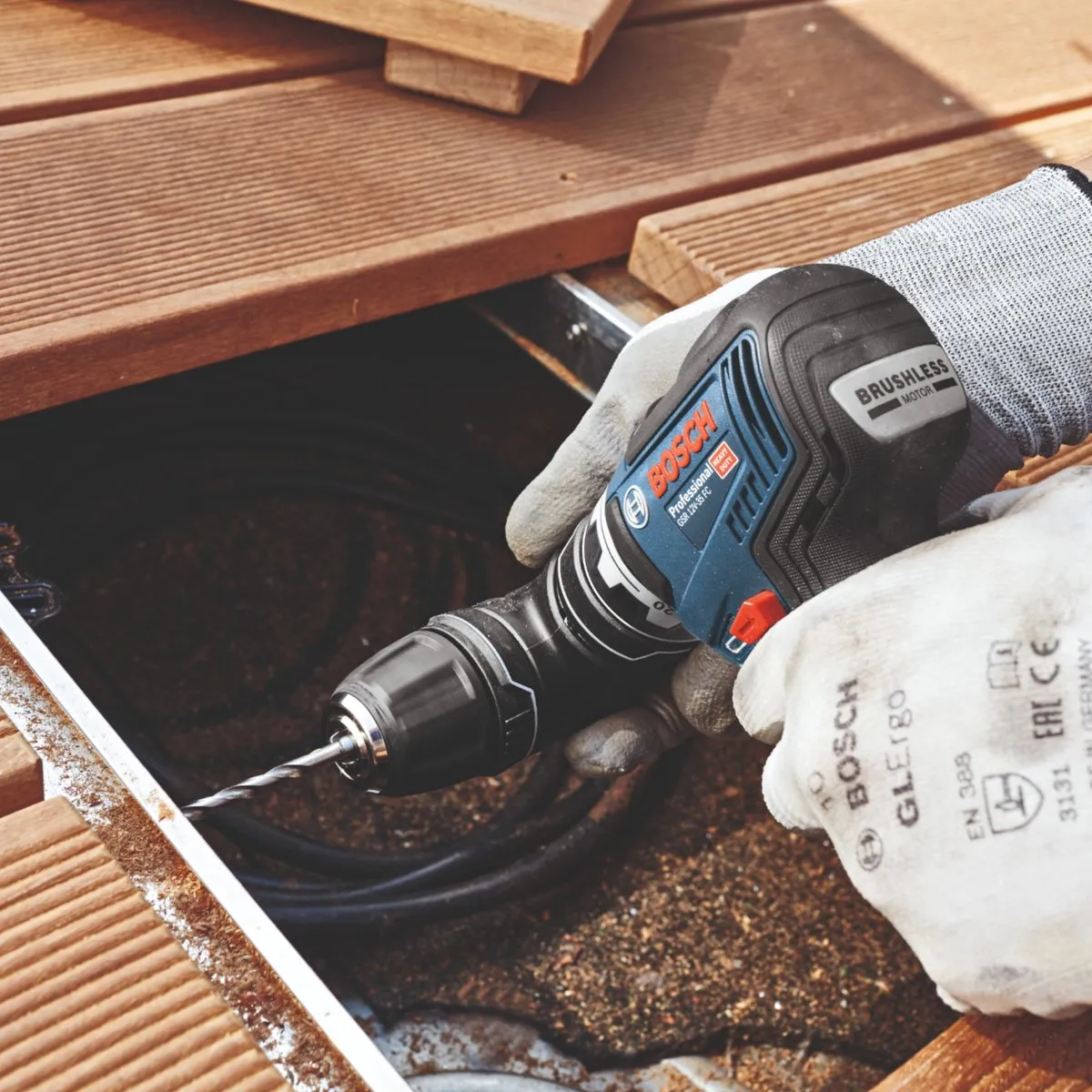 Bosch Professional GSR 12V-35 FC Schroefboormachine - 2x Accu 3.0Ah - 20 Stuks