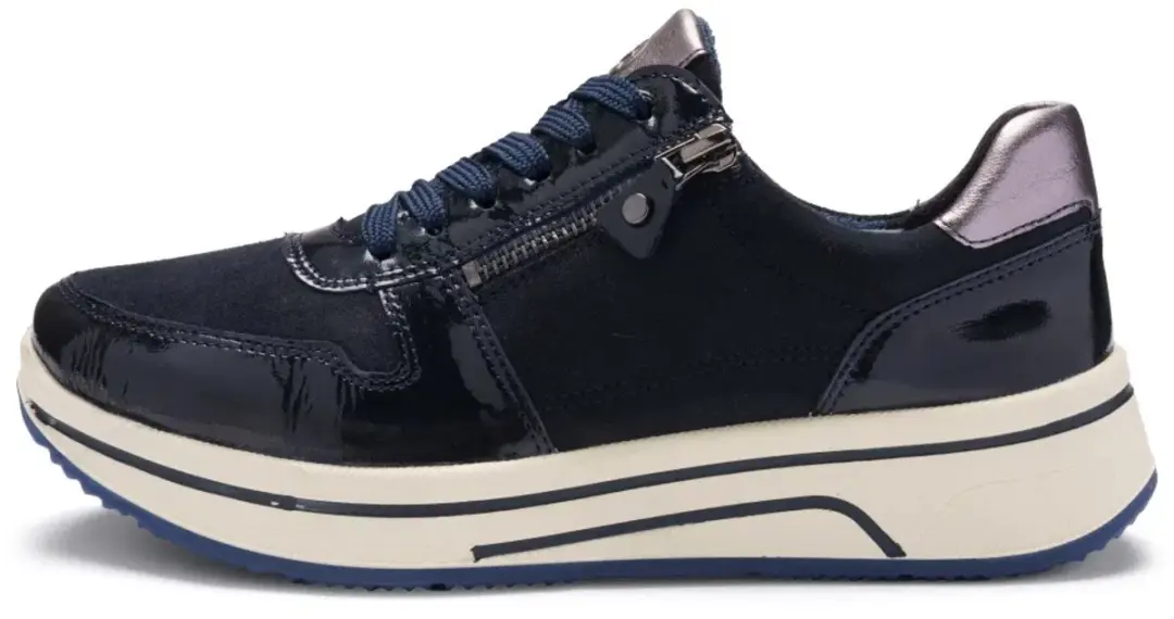 Ara Sapporo 3.0 Dames Sneaker - Donkerblauw Maat 39 - afbeelding 5 van 6