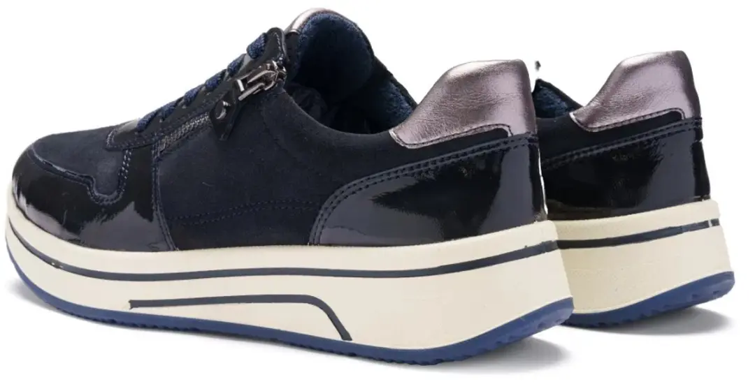 Ara Sapporo 3.0 Dames Sneaker - Donkerblauw Maat 39 - afbeelding 3 van 6