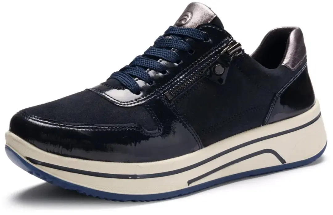 Ara Sapporo 3.0 Dames Sneaker - Donkerblauw Maat 39 - afbeelding 2 van 6