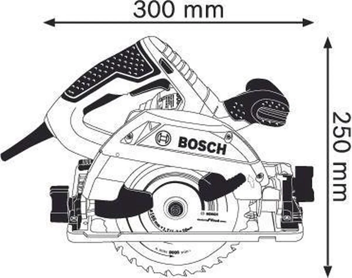 Bosch Professional GKS 55+ Cirkelzaagmachine 1350W - 165mm