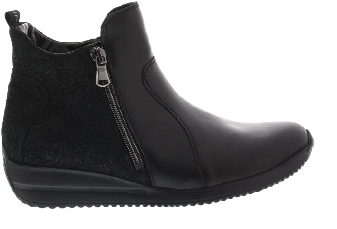 Dames Enkellaars Waldlaufer Himona 980808-203-001 Zwart