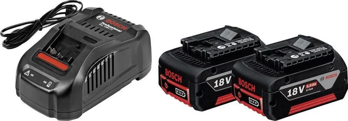 Bosch Professional GAL 1880 CV Starter-Set - 2x 5.000mAh
