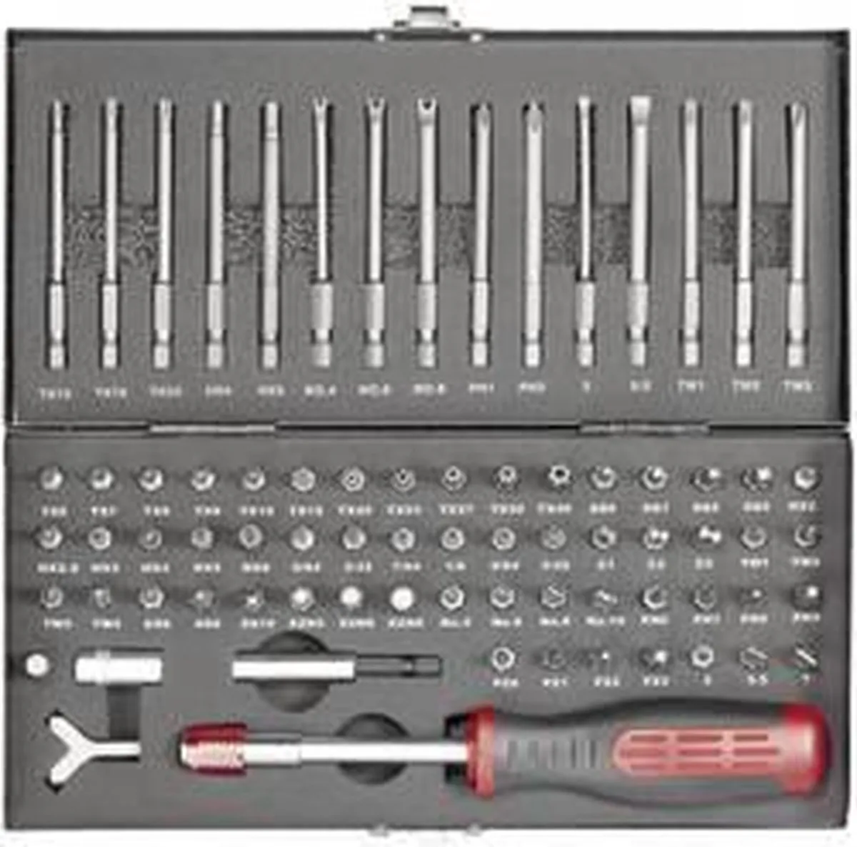 TOOLCRAFT HT02183 Bitset 75-delig - Metaal