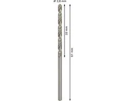 Bosch Professional ST. LINE 2.8mm HSS-G Metaalboren - 10 Stuks