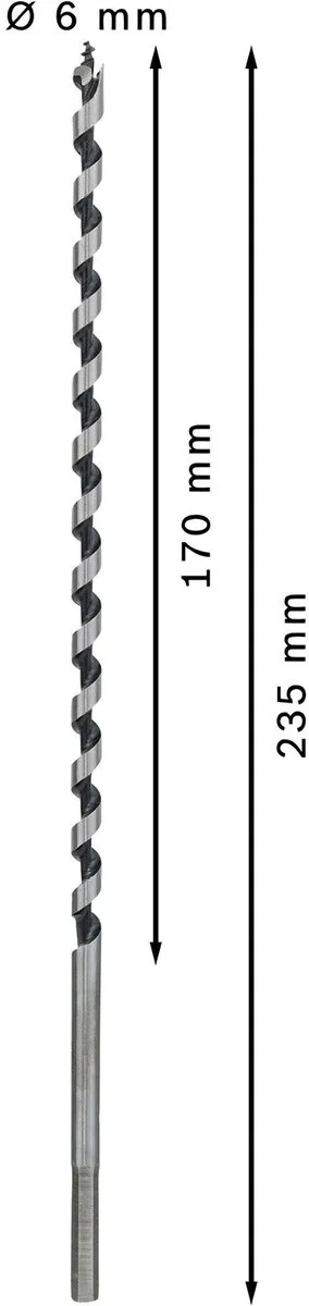 Bosch Professional Slangenboor 6x235mm Hout - MPN 2608597622