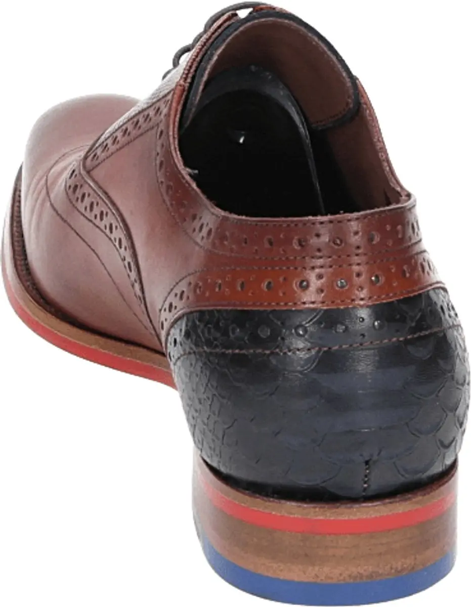 Floris van Bommel Veterschoenen SFM-30229 - Cognac 42.5 - afbeelding 2 van 6