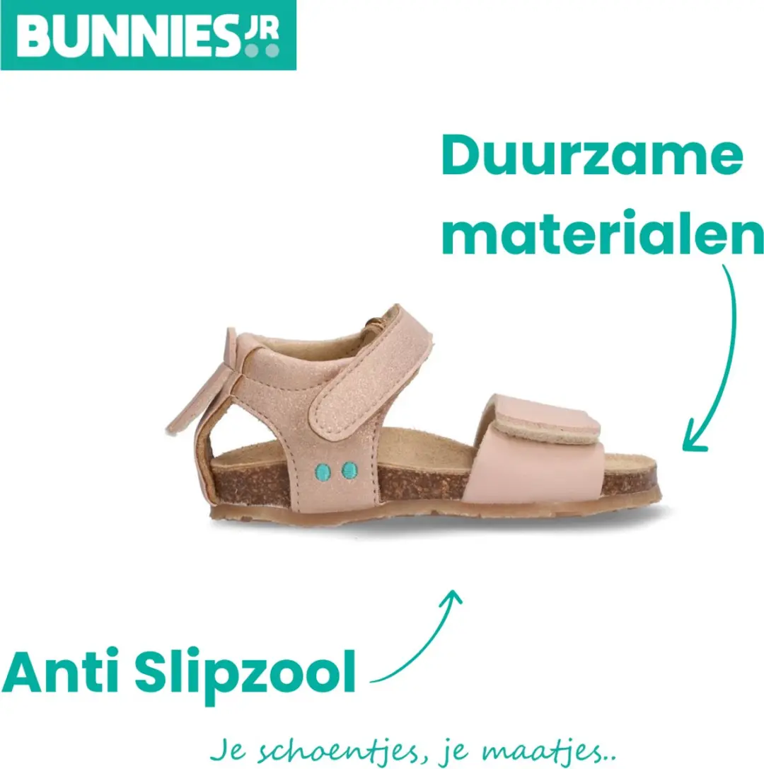 BunniesJR 225401-796 Meisjes Platte Sandalen - Roze - Imitatieleer - afbeelding 3 van 6