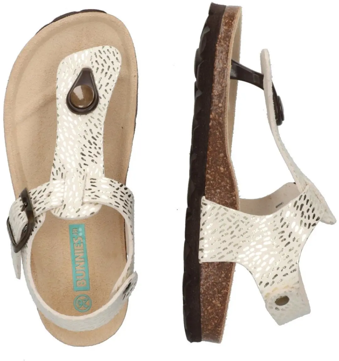 BunniesJR 225417-906 Meisjes Sandalen - Beige/Print - afbeelding 3 van 6