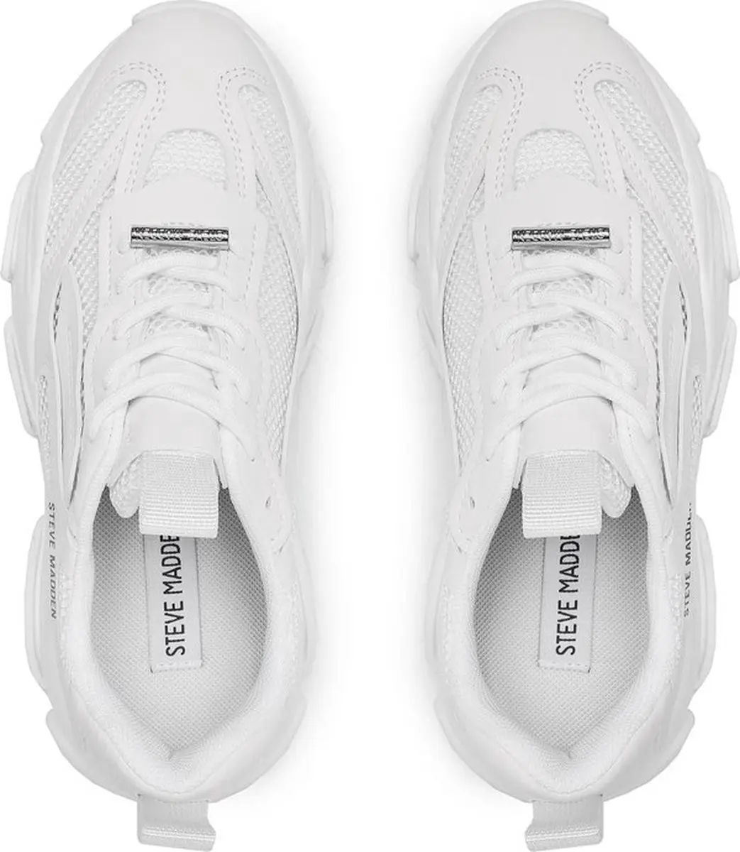 Steve Madden Possession Dames Sneakers - Wit - Maat 40 - afbeelding 4 van 6