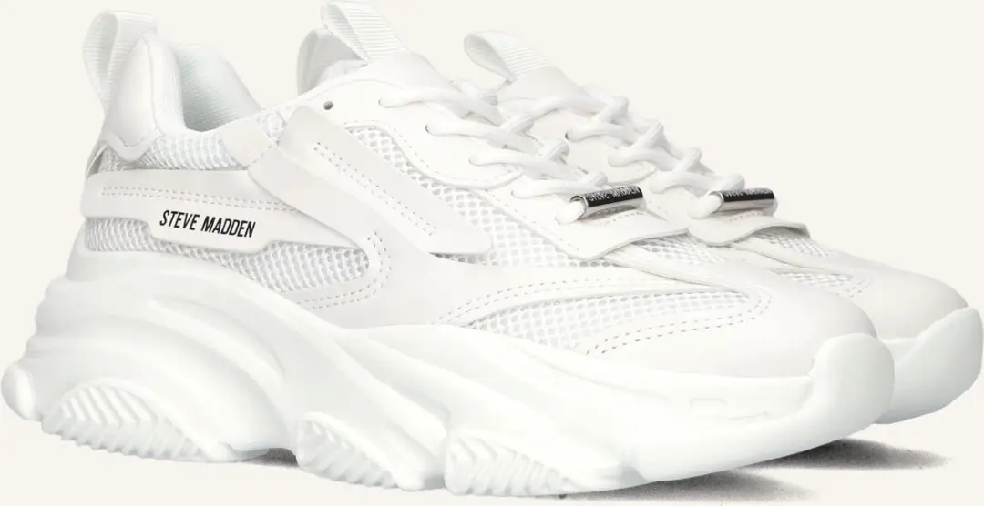 Steve Madden Possession Dames Sneakers - Wit - Maat 40 - afbeelding 5 van 6
