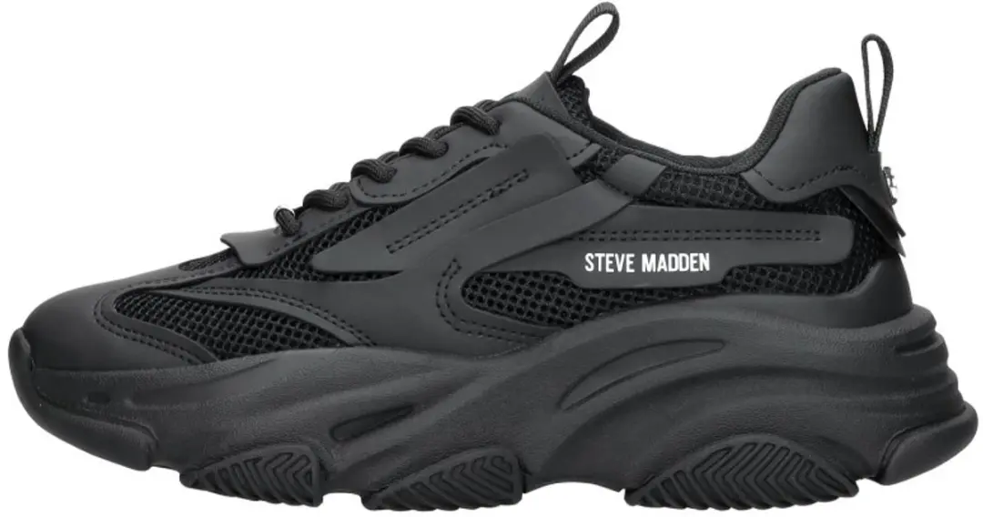 Steve Madden Possession-e Dames Sneakers - Zwart - Maat 37 - afbeelding 2 van 6
