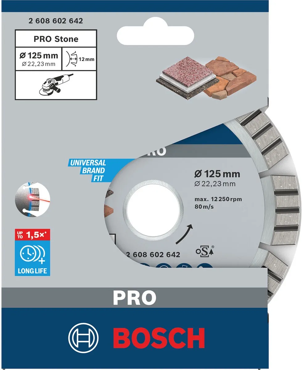 Bosch Professional Diamantschijf Best Stone 125mm - Steen