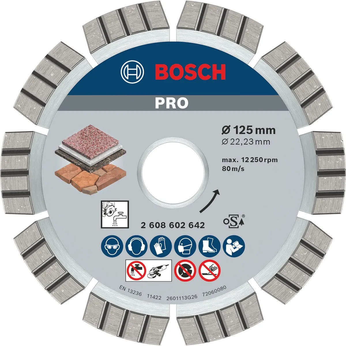 Bosch Professional Diamantschijf Best Stone 125mm
