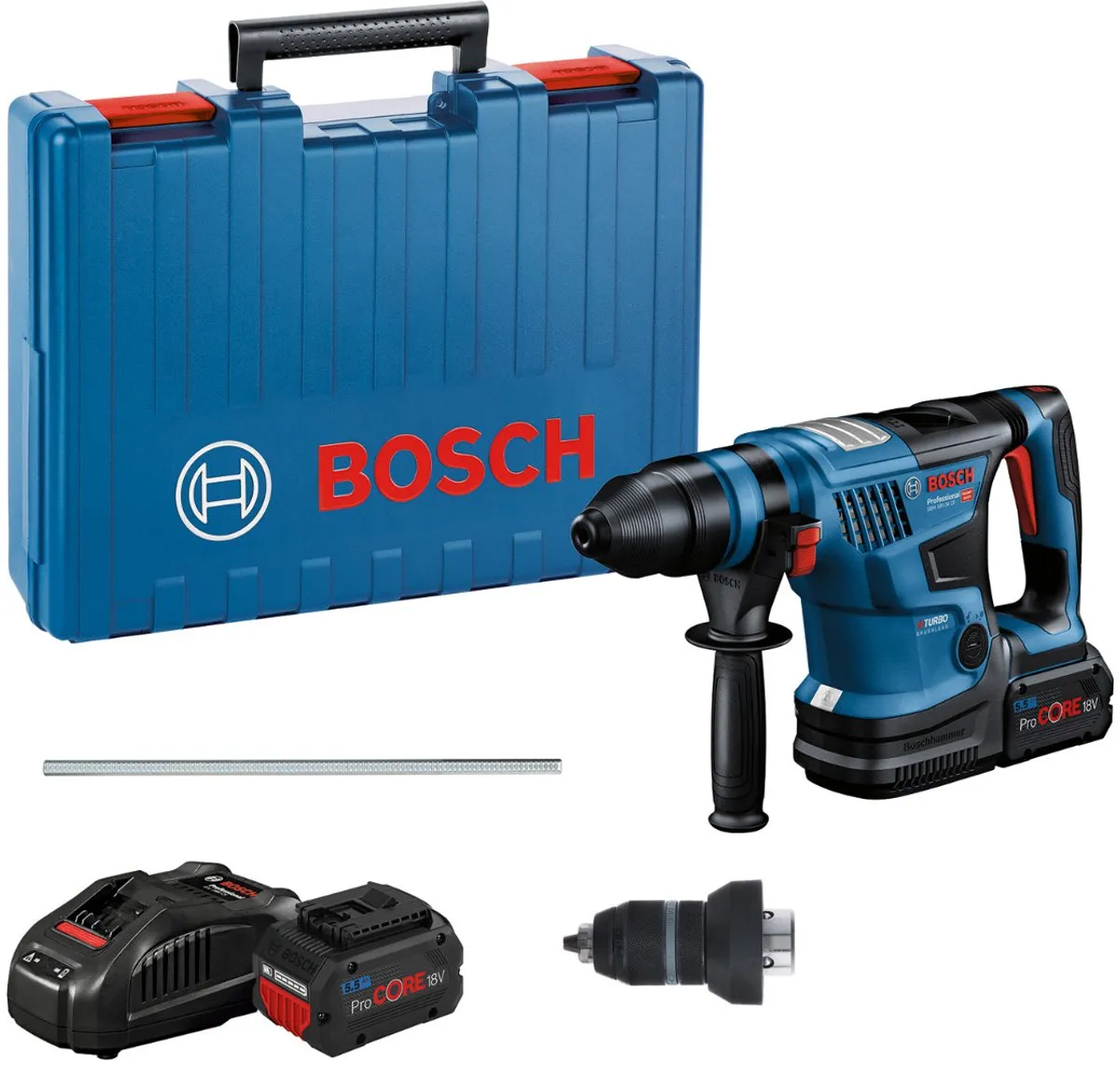 Bosch Professional GBH 18V-34 CF Boorhamer - 2x Accu - Koffer