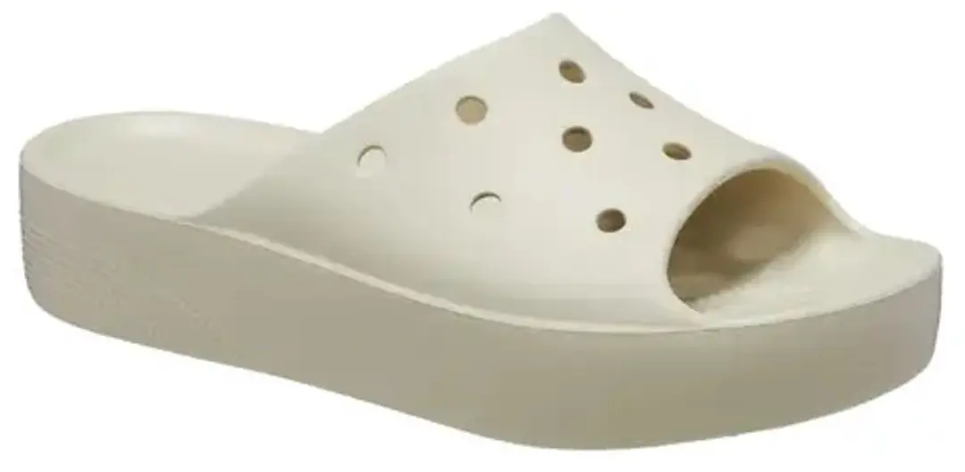 Crocs Classic Platform Instappers Dames 41.5 - Beige - afbeelding 2 van 6