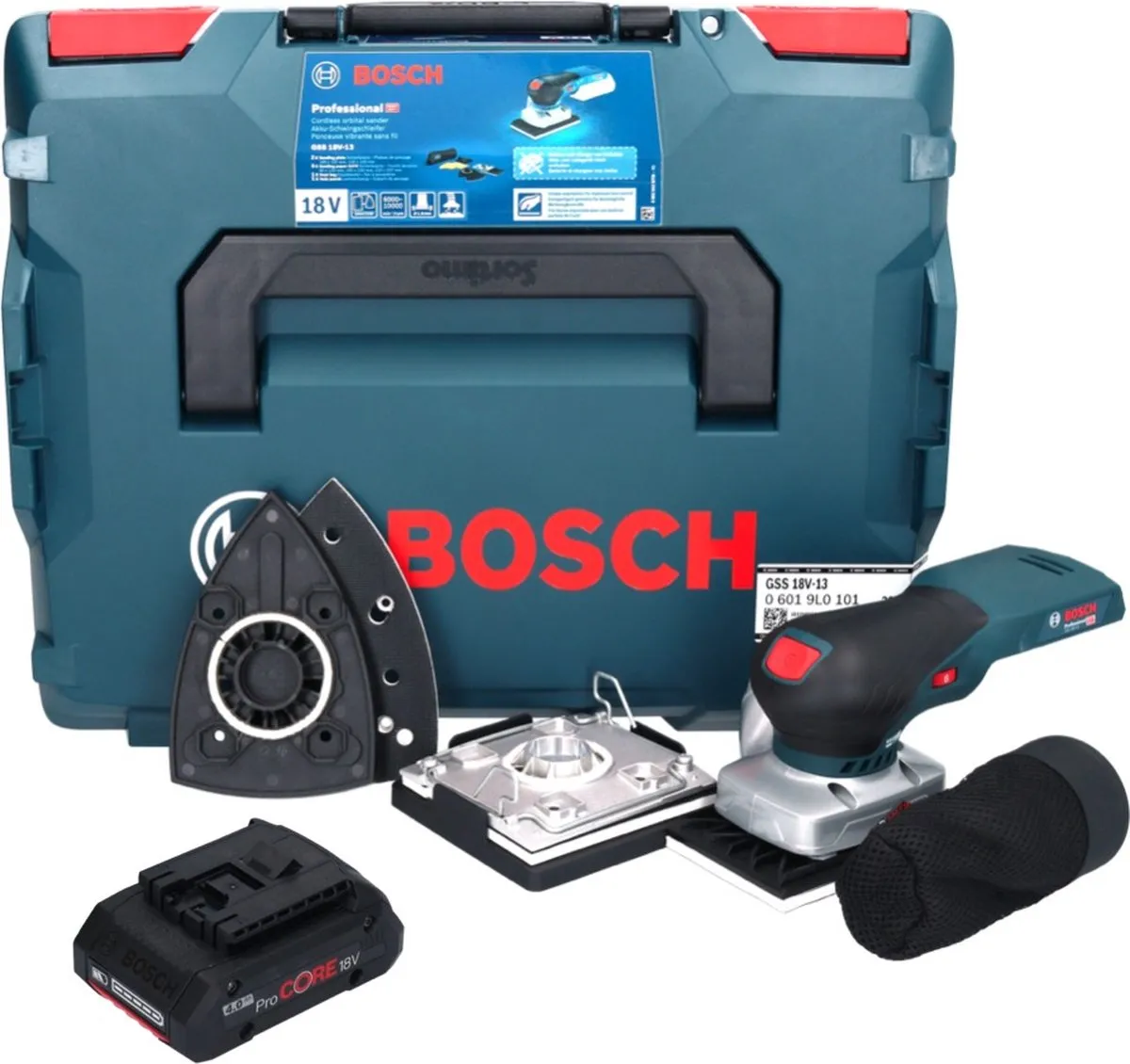 Bosch Professional GSS 18V-13 Vlakschuurmachine - 18V - 1x ProCORE 4.0Ah