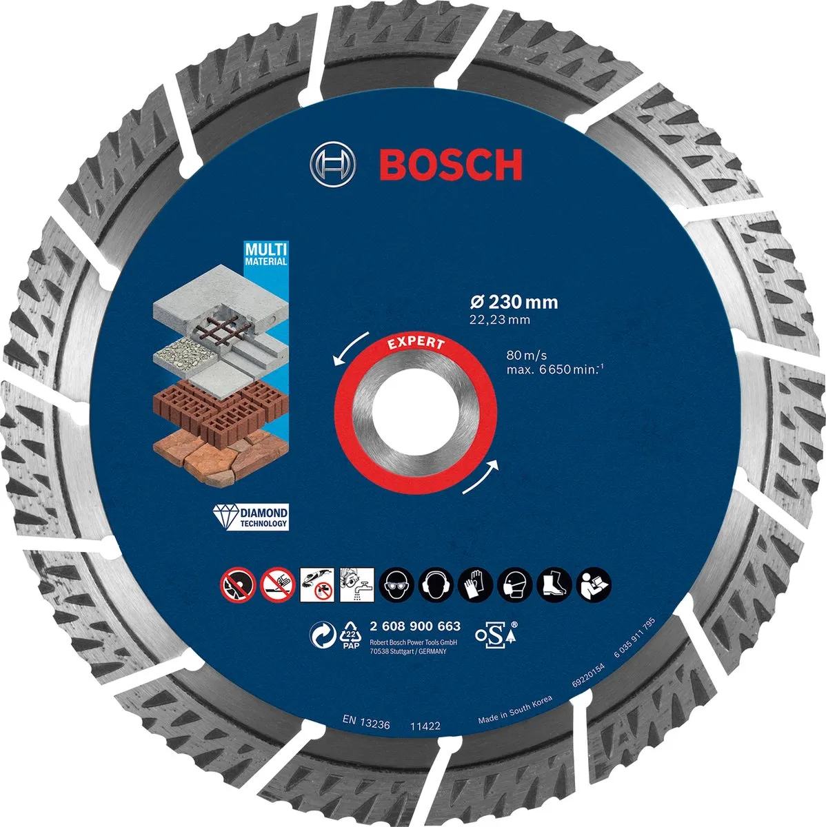 Bosch Professional Diamantschijf 230mm - 22.2mm Asgat