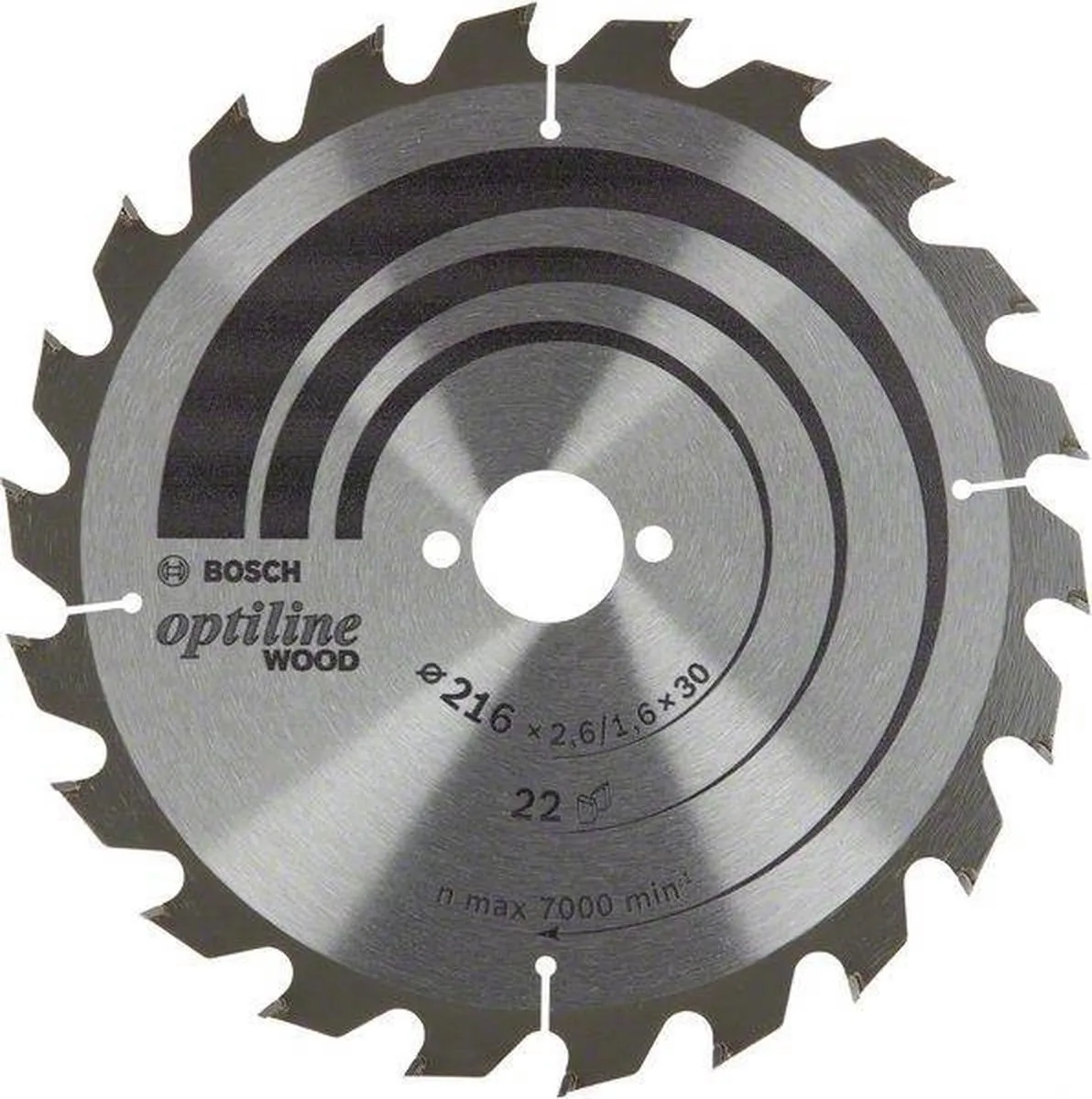 Bosch Professional Hout Cirkelzaagblad 216mm - 2,6mm x 30mm - afbeelding 6 van 6