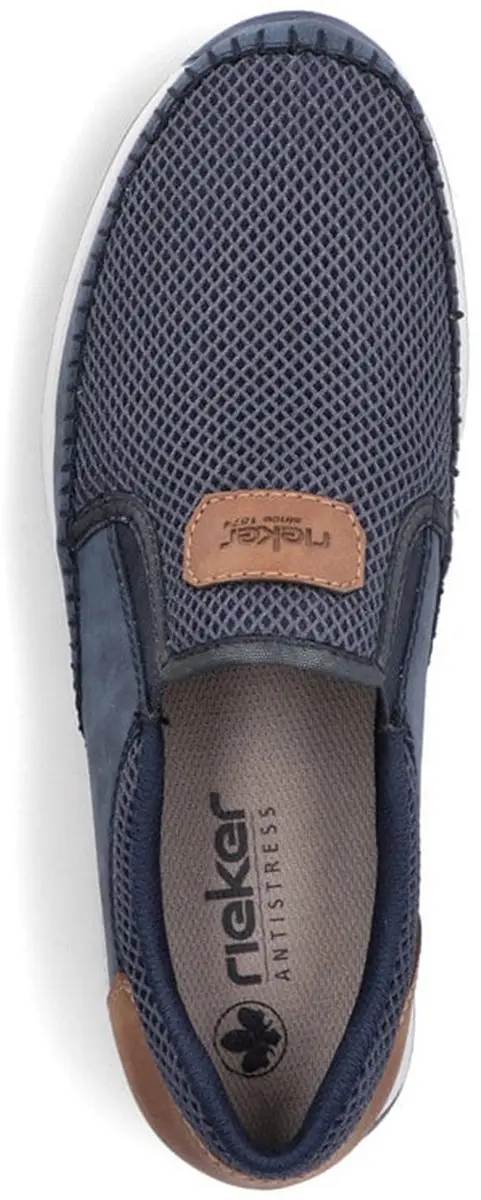 Rieker 11954 Instappers - Heren - Blauw - Maat 42 - afbeelding 4 van 6