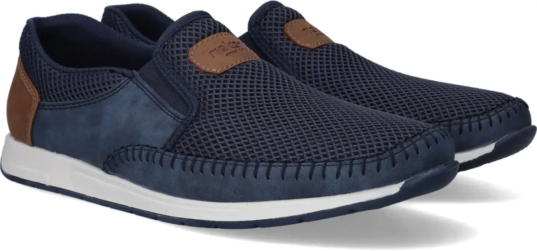 Rieker 11954 Instappers - Heren - Blauw - Maat 42 - afbeelding 6 van 6