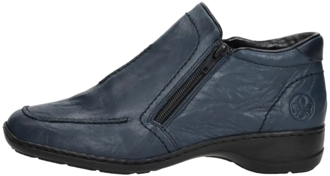 Rieker Enkellaarsjes Plat - 41 - Blauw
