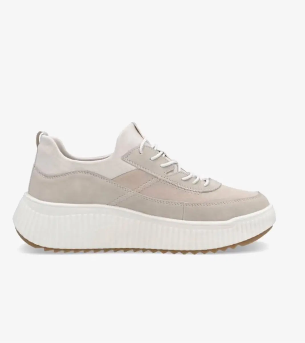 Rieker W1703-62 maat 37 sneakers instappers elastische veters beige