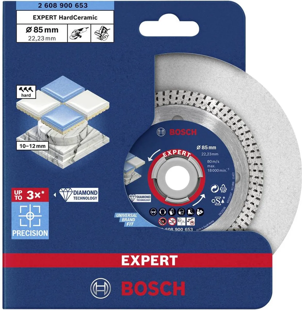 Bosch Professional EXPERT HardCeramic Diamantslijpschijf 85mm - 2608900653