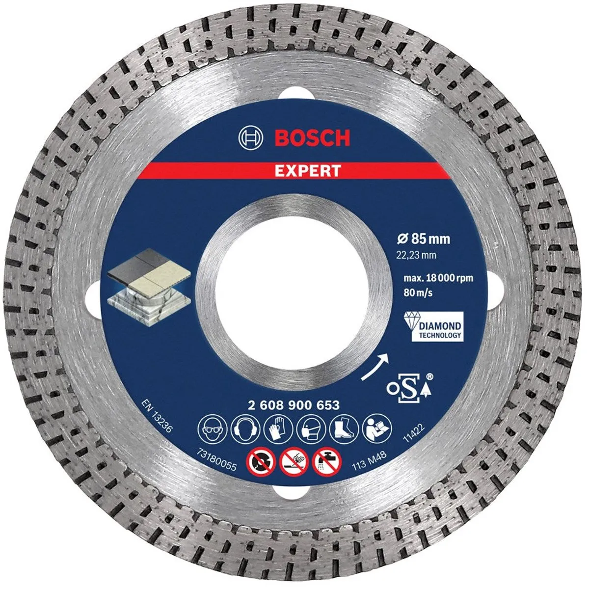 Bosch Professional EXPERT HardCeramic Diamantslijpschijf 85mm