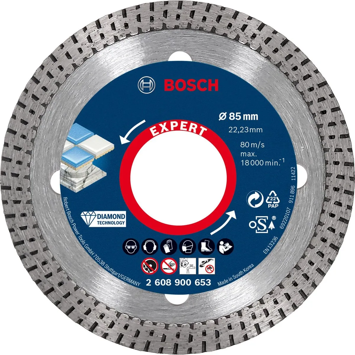 Bosch Professional EXPERT HardCeramic Diamantslijpschijf 85mm - 2608900653