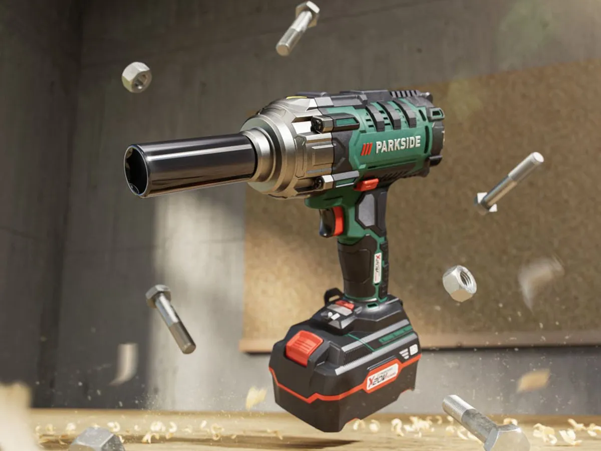 PARKSIDE 20V Accu Slagmoersleutel 4.0Ah - 3000 Slagen/min - met 4 Doppen