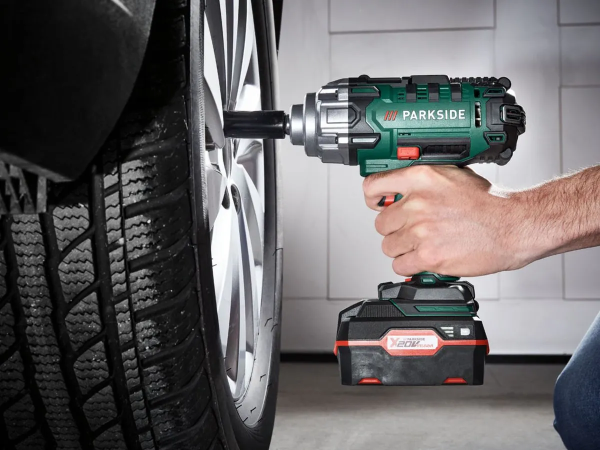 PARKSIDE 20V Accu Slagmoersleutel 4.0Ah - 3000 Slagen/min - met 4 Doppen - afbeelding 6 van 6