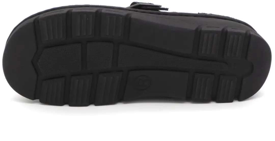 Rohde Heren Pantoffel 5998-90 - Zwart - Maat 42