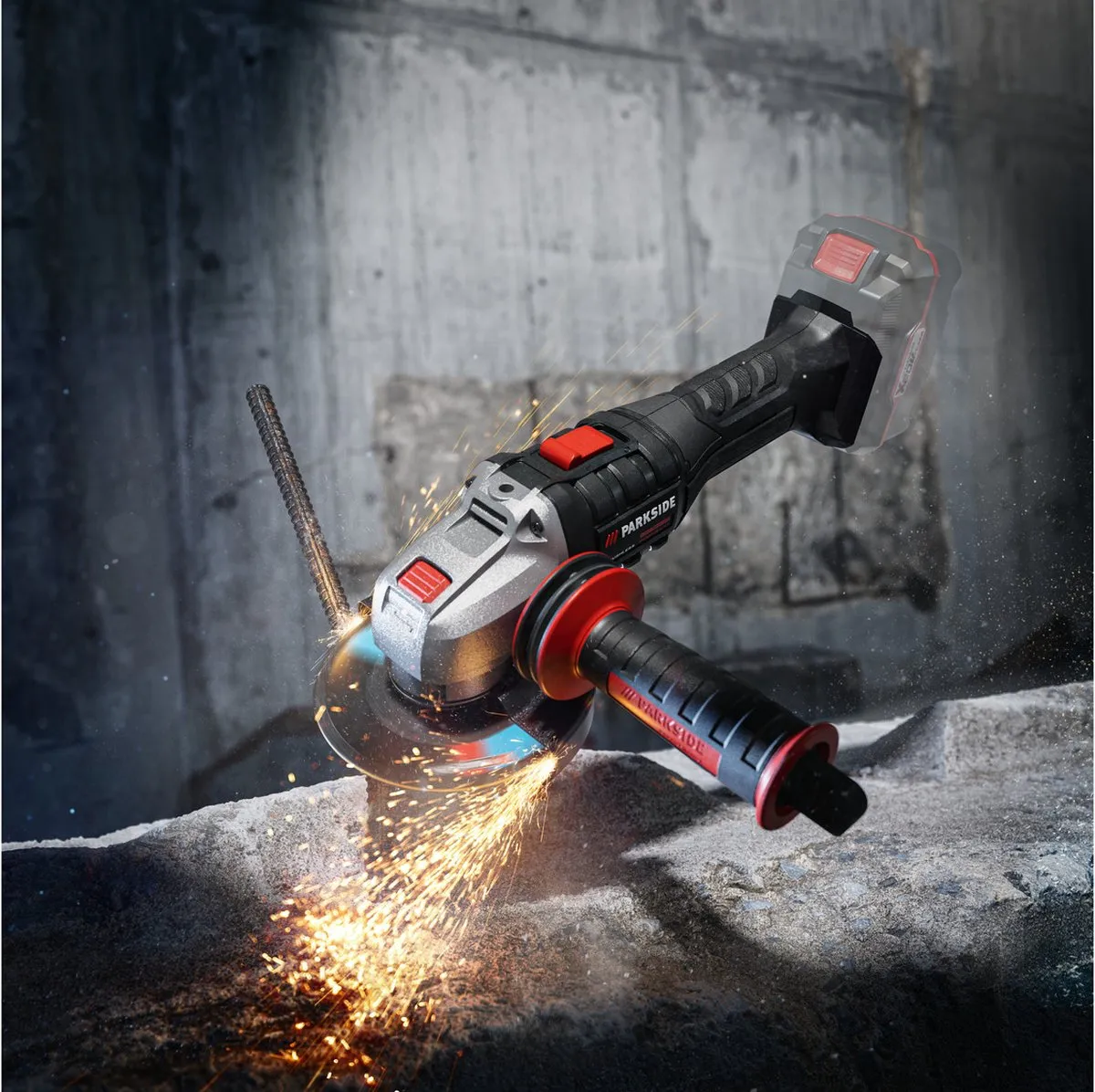 PARKSIDE Accu-haakse slijper 20V - 125mm - Metaal