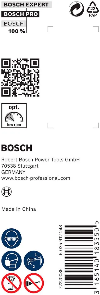 Bosch Professional Slangenboor 20x450mm Hout - 2608597646