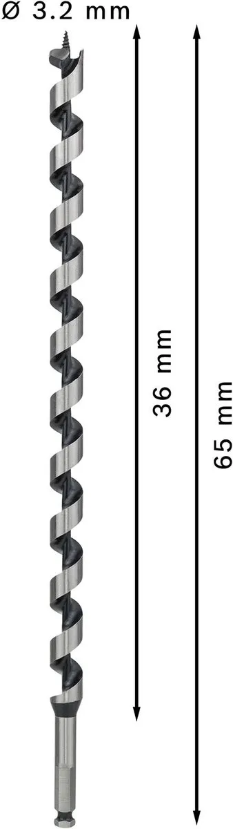 Bosch Professional Slangenboor 20x450mm Hout - 2608597646