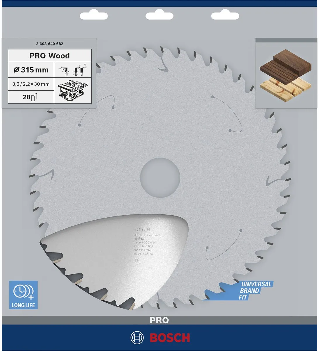 Bosch Professional Cirkelzaagblad Speedline Wood 315mm - Hout