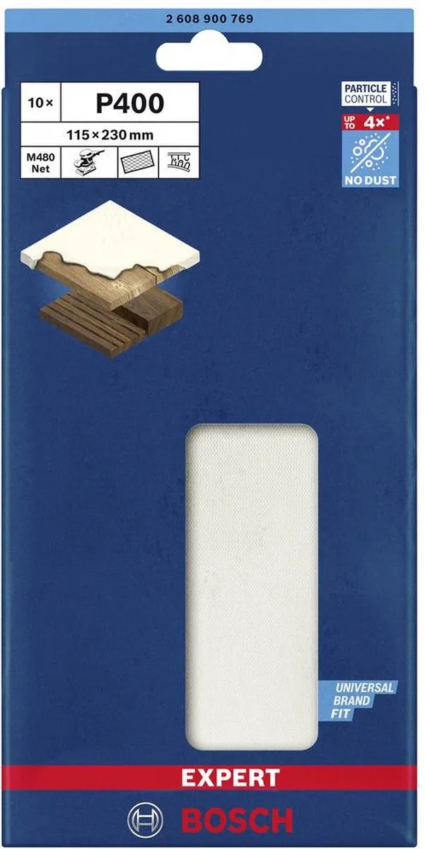 Bosch Professional Expert M480 Schuurnet 10 Stuks
