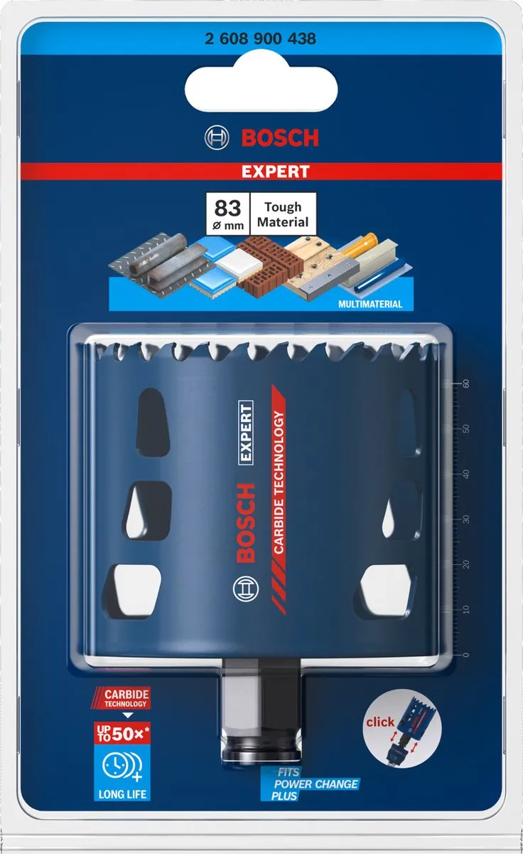 Bosch Professional Expert Tough Gatenzaag 83mm - Metaal