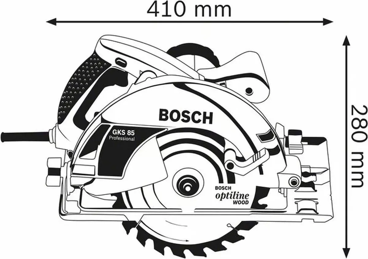 Bosch Professional GKS 85 Cirkelzaag 2200W