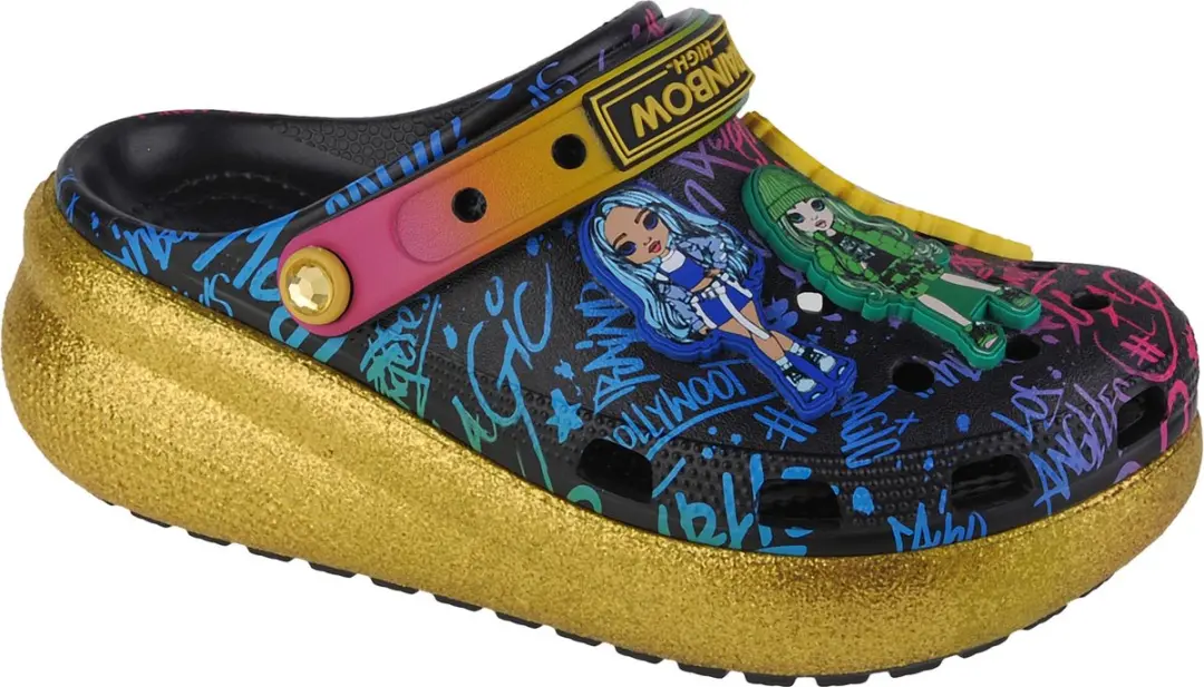 Crocs Rainbow High Cutie Crush Kids Clog 208116-90H, voor meisje, Veelkleurig, S