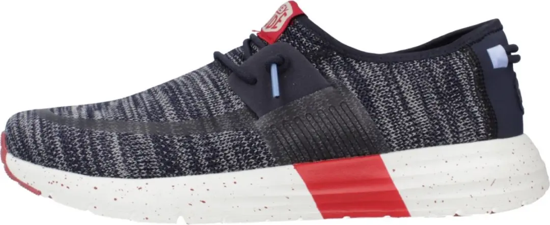 HEYDUDE Sirocco Sport Mode Heren Sneakers - 42 - Navy/Grey - afbeelding 2 van 6
